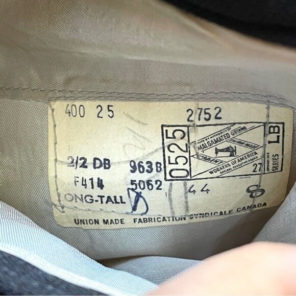 Vintage Christian Dior Black Double Breasted Wool Blend Blazer - 44 Long 🇨🇦 - Picture 7 of 12